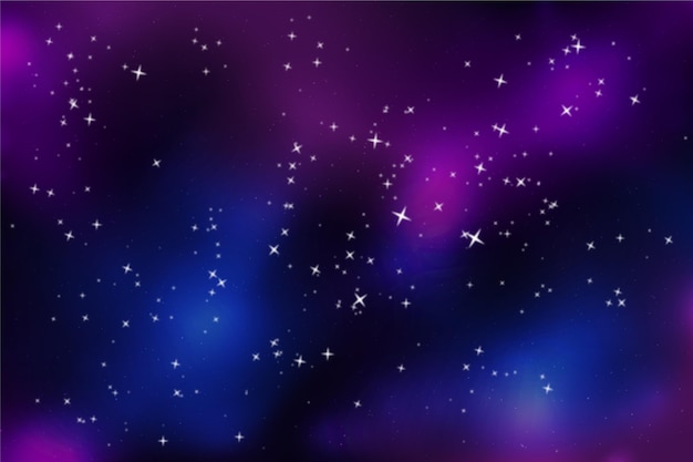 Gradient galaxy background with stars