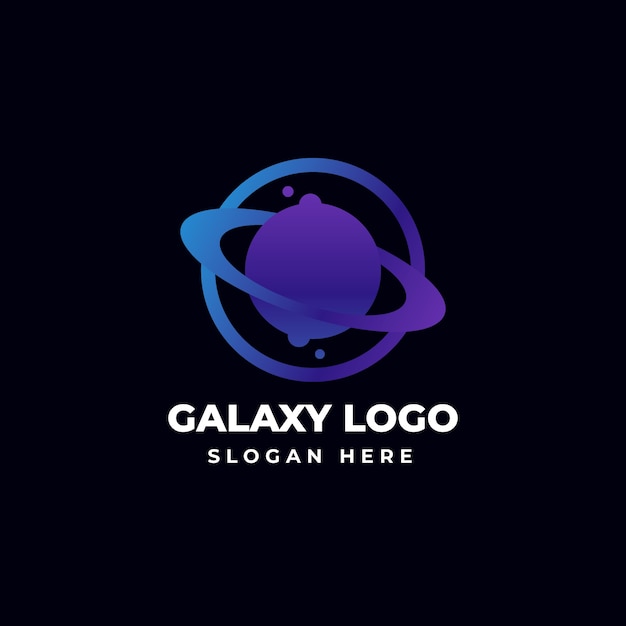 Free Vector gradient galaxy logo template