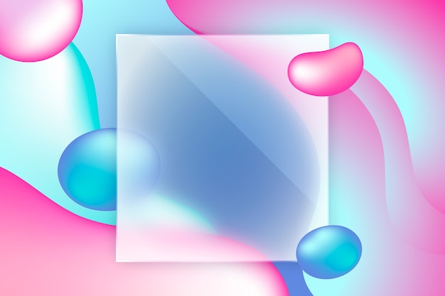 Gradient glassmorphing background