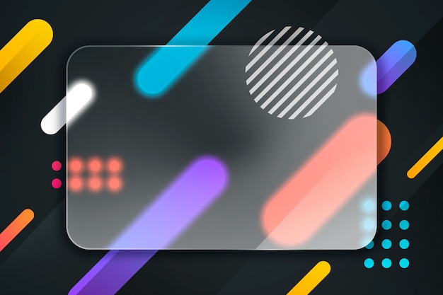 Gradient glassmorphism background