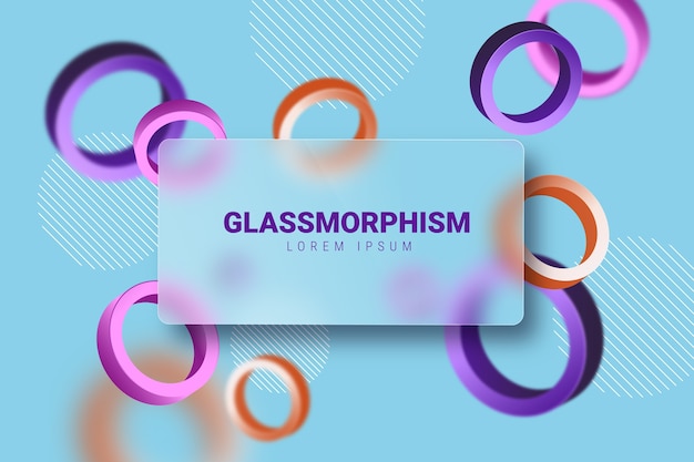 Free Vector gradient glassmorphism background