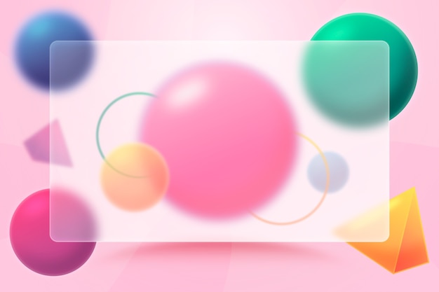 Free vector gradient glassmorphism background