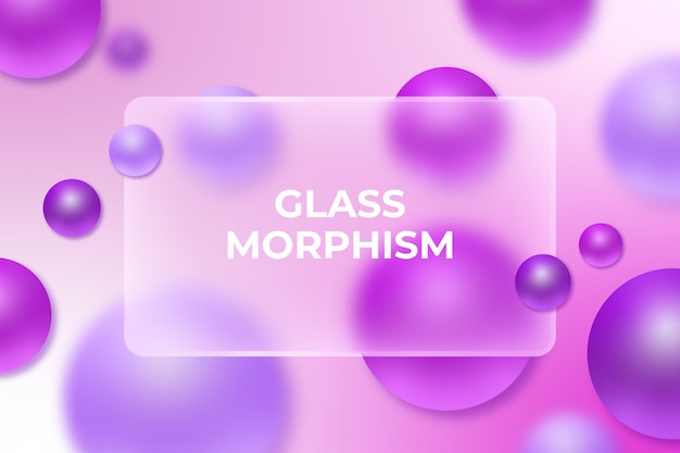 Gradient glassmorphism background