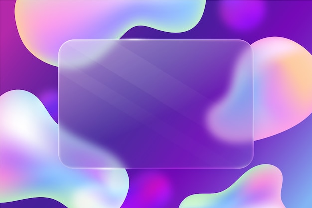 Free vector gradient glassmorphism