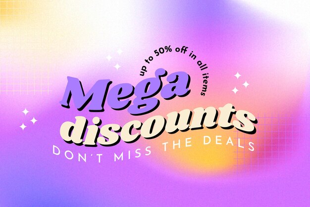 Gradient grainy sale background