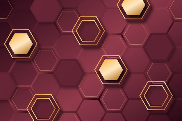 Free Vector gradient hexagonal background