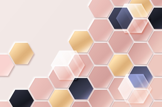 Free Vector gradient hexagonal background