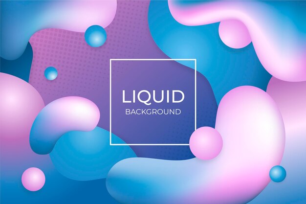 Gradient liquid abstract background