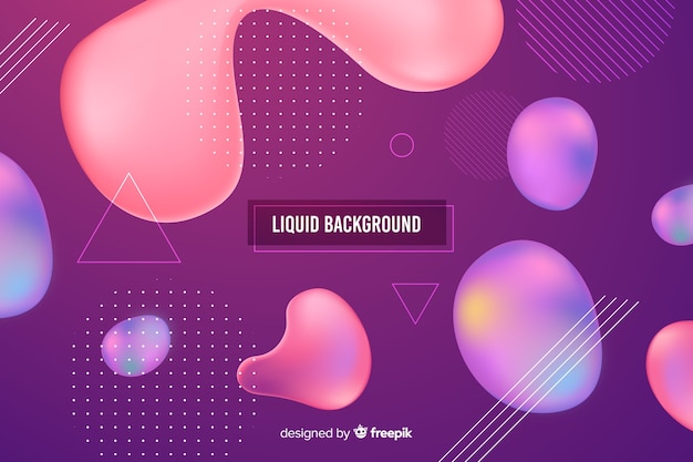 Free Vector gradient liquid background