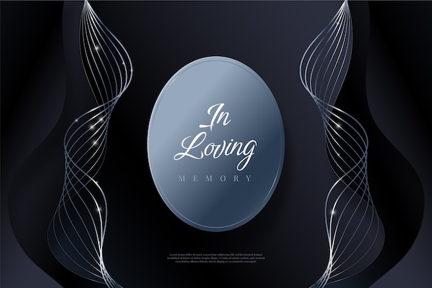 Gradient in loving memory background