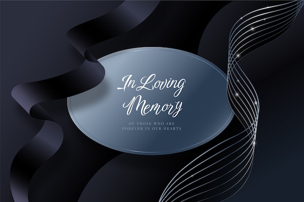 Gradient in loving memory background