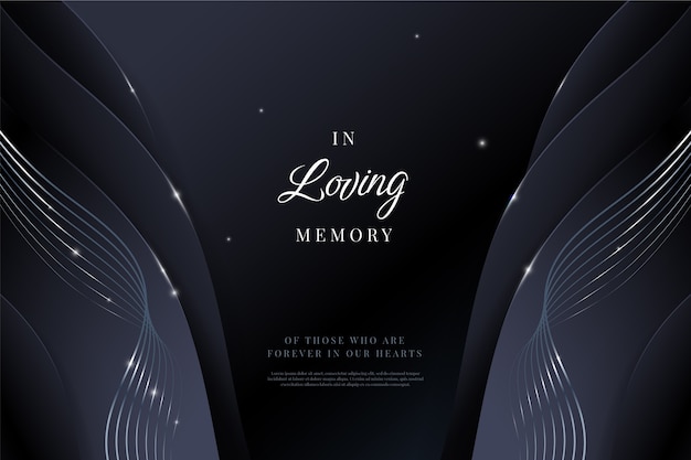 Gradient in loving memory background