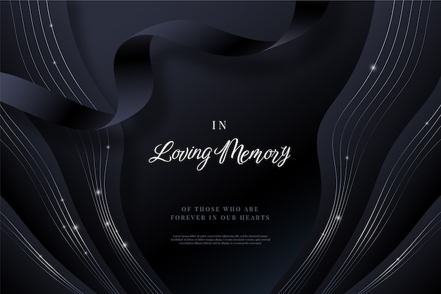 Free Vector gradient in loving memory background