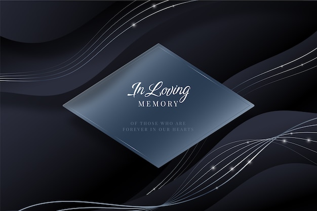 Free Vector gradient in loving memory background