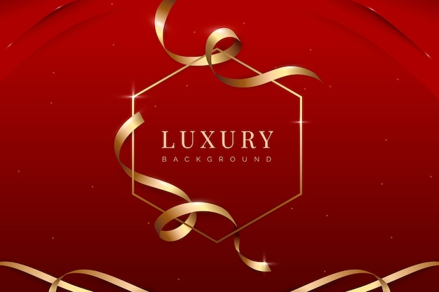 Free Vector gradient luxury ribbon background