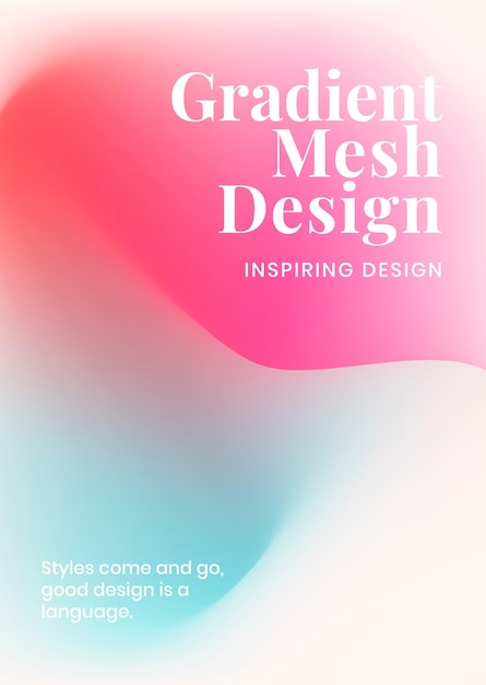 Free vector gradient mesh template vector for poster