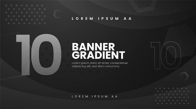 Free Vector gradient minimalist horizontal banner