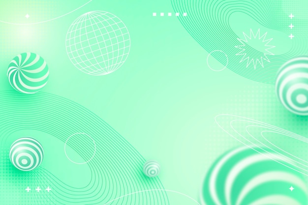 Free Vector gradient mint background