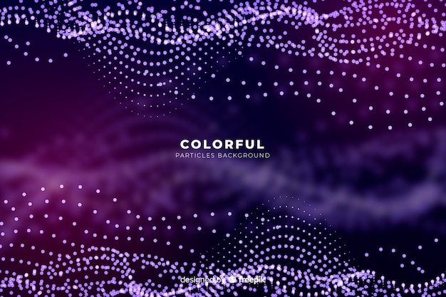 Gradient particles background