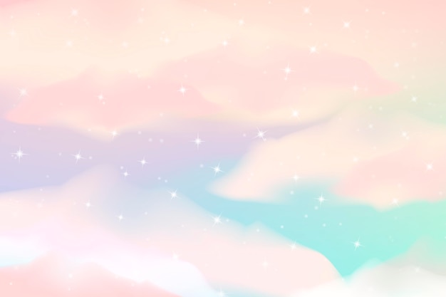 Free vector gradient pastel sky background