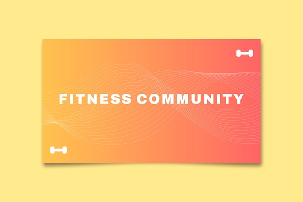 Gradient professional fitness community server discord banner