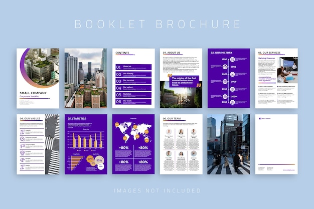 Gradient simple general business corporate booklet brochure