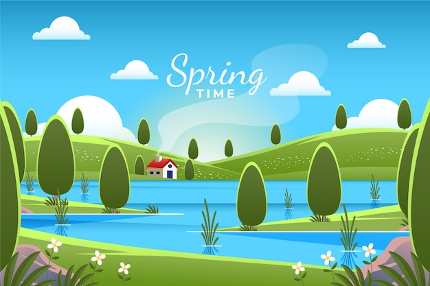 Gradient spring background