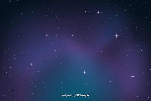 Free Vector gradient starry night dark background