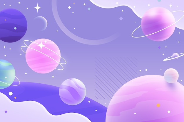 Free Vector gradient surrealist galaxy illustration