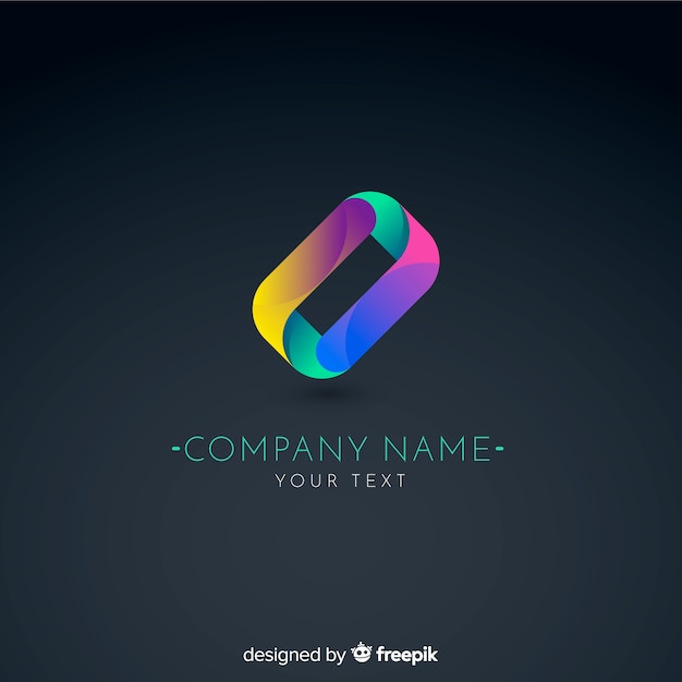 Gradient technology logo template for companies