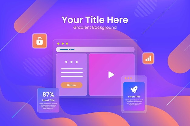 Free Vector gradient ui/ux background