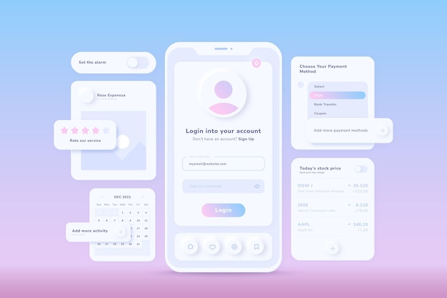 Gradient ui ux background