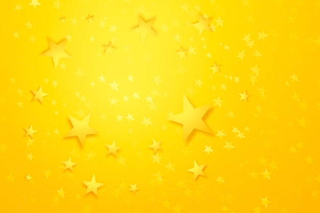 Free vector gradient yellow star background