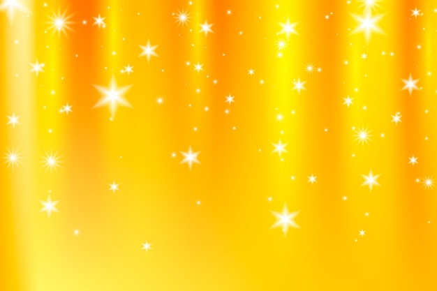 Free vector gradient yellow star background