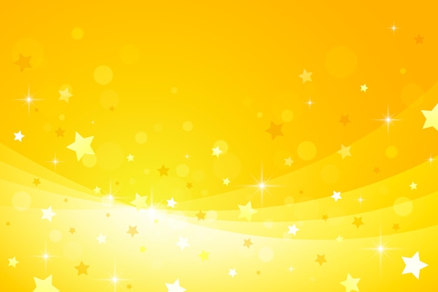 Free vector gradient yellow star background