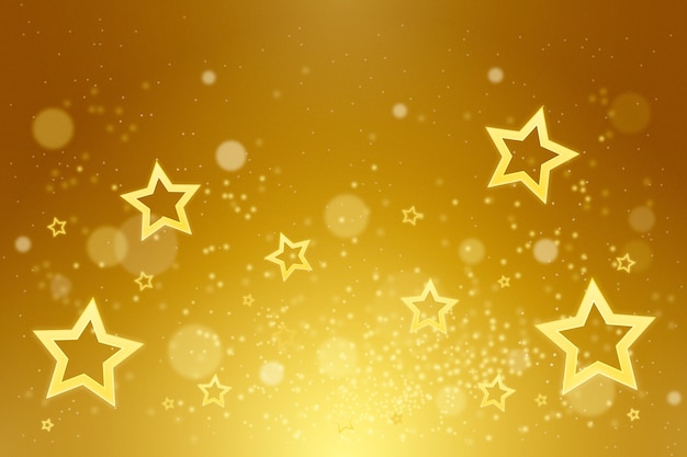 Free Vector gradient yellow star background