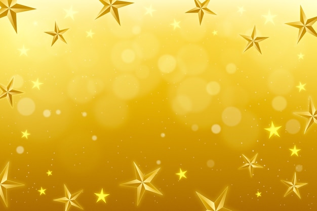 Free vector gradient yellow star background