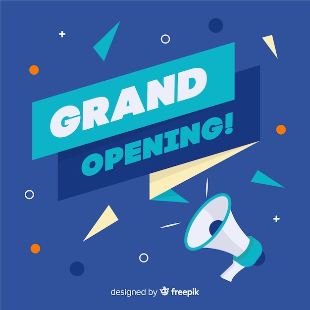 Free Vector grand opening