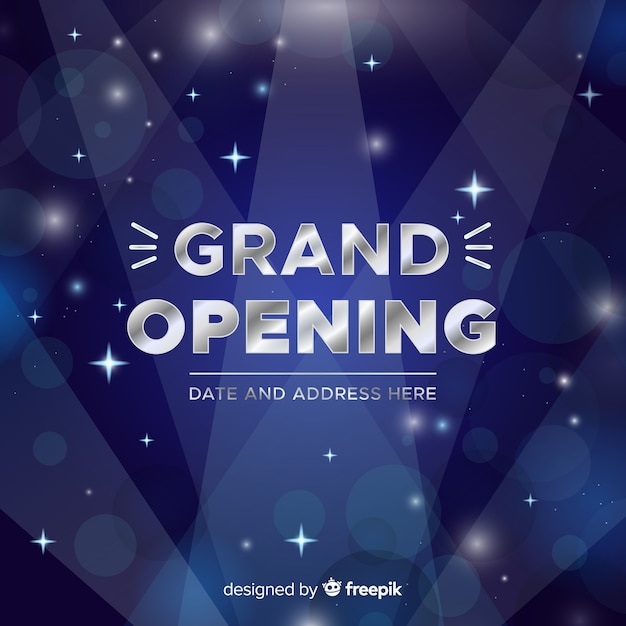 Free Vector grand opening