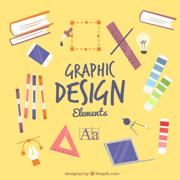 Free Vector graphic design elements collection in flat style