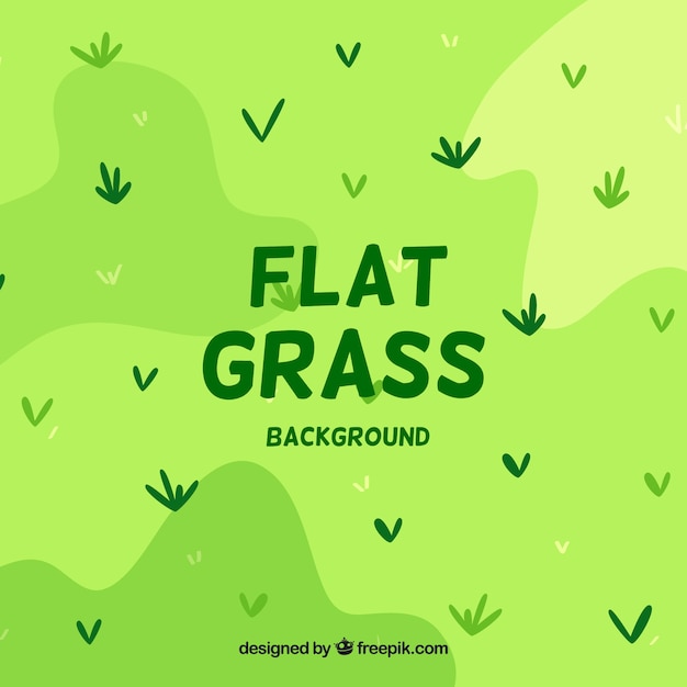 Free vector grass background in green tones