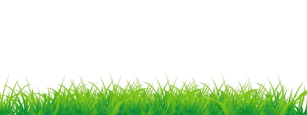 Free vector grass border vector illustration