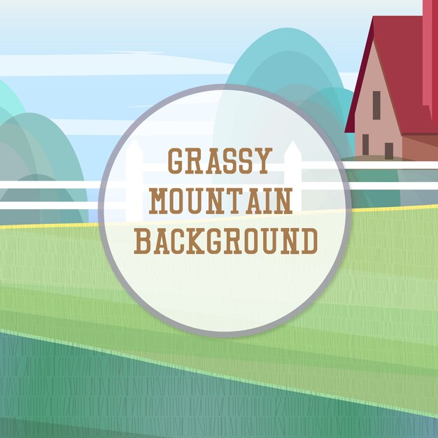 Grassy mountain background