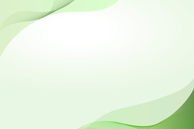 Free Vector green curve frame template vector