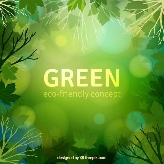 Free vector green eco-friendly concept