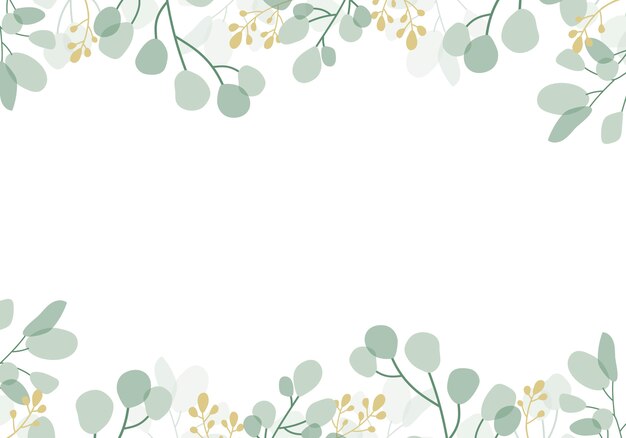 Green floral background