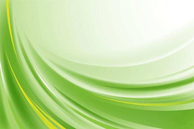 Green gradient wavy background