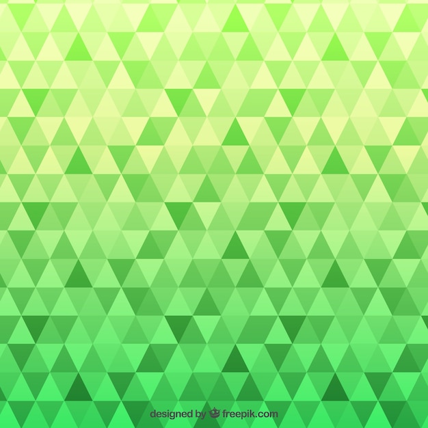 Free vector green pattern with triangles