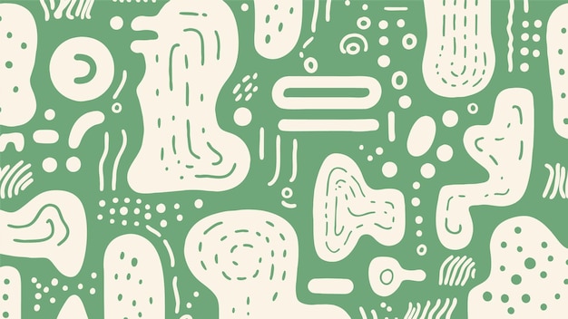 Free Vector green seamless tribal pattern