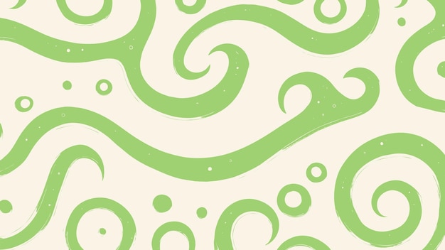 Free Vector green swirl pattern vector